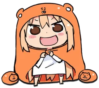 🥧 Umaru Doma Himouto! Umaru-chan Anime, Manga, Umaru, Mignon, Kawaii, Chibi whatsapp sticker