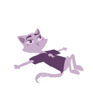 😶 кот, мультфильм, животное, юмор, смешной, милый, стикер telegram sticker