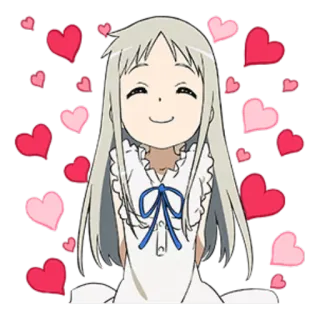Anohana -The Flower We Saw That Day- @stickerscar telegram stickers