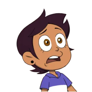 😵 Luz Noceda The Owl House dibujos animados, bruja, Disney, personaje, miedo telegram sticker