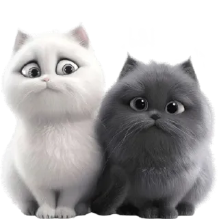 😔 เม kot, kociak, słodki, zwierzęta, zwierzak, domowy, puszysty telegram sticker