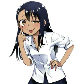 😜 Nagatoro Don't Toy with Me, Miss Nagatoro anime, nagatoro, miss nagatoro, don't toy with me miss nagatoro, anime girl, character telegram sticker
