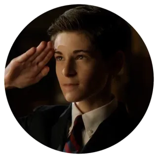 ✋ saluto, ragazzo, completo, cravatta, serio telegram sticker