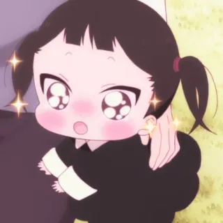 🧸 Аниме, Ребенок, Милый, Девочка, Блестки telegram sticker