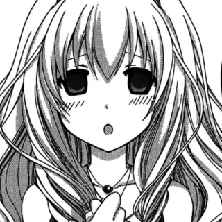 ⁉️ Anime, Manga, Meisje, Portret telegram sticker