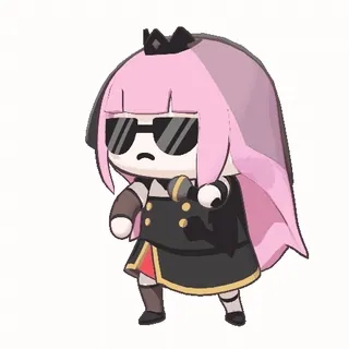 😎 Mori Calliope anime, vtuber, hololive, cute, chibi, character telegram sticker