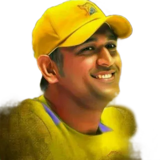 😄 MS Dhoni MS Dhoni, Cricket, Giocatore di cricket indiano, Sport, Ritratto telegram sticker