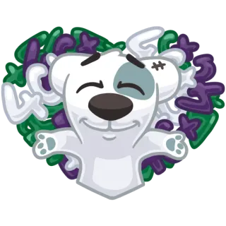 💖 sticker, dessin animé, personnage, mignon, ours, animal telegram sticker