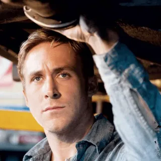 🙁 Ryan Gosling актер, знаменитость, портрет, мужчина telegram sticker