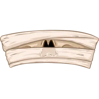 ✨ skull, mummy, bandage, halloween, spooky telegram sticker