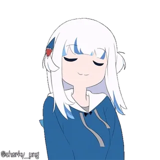 🥳 Gawr Gura Hololive whatsapp sticker