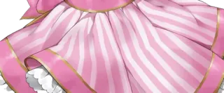 👗 rosa, laço, listras, vestido, roupa telegram sticker