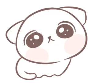 😥 gato, fofo, animal, adesivo, kawaii, animal de estimação whatsapp sticker