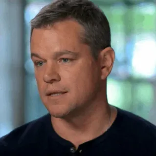 🥀 Matt Damon celebrity, actor, Matt Damon, portrait telegram sticker