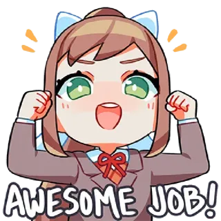 @GreySunders || Doki Doki Literature Club! telegram stickers