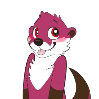 😳 Lontra, Cartone animato, Animale, Carino, Peloso whatsapp sticker
