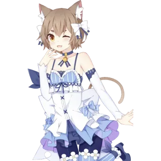 😉 Felix Argyle Re:Zero Anime, Orecchie da gatto, Trap, Carino, Felino telegram sticker