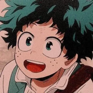 ❤️ Izuku Midoriya My Hero Academia アニメ, 漫画, 僕のヒーローアカデミア, 緑谷出久, デク, ファンアート telegram sticker