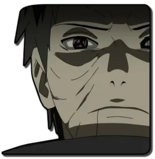 👿 Obito Uchiha Naruto anime, naruto, obito uchiha, mangekyou sharingan, uchiha, villain telegram sticker