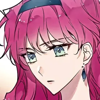 💭 anime, manga, cartoon, girl, pink hair telegram sticker