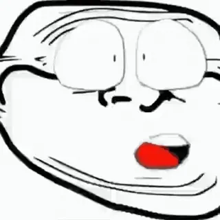⬛️ trollface, Meme, lustig, Internet, Ausdruck telegram sticker