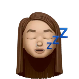 😴 ZZZ sono, cansado, dormindo, avatar, descanso, zzz telegram sticker