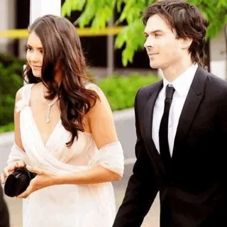 🥀 celebridades, pareja, ropa formal, vestido, traje, romance telegram sticker