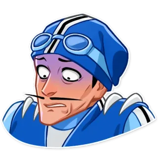 😨 Robbie Rotten LazyTown 卡通, 角色, 震惊, 害怕, LazyTown telegram sticker