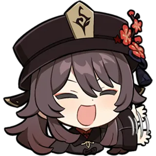 👋 Hu Tao Genshin Impact Anime, Jogo, Genshin Impact, Hu Tao, Chibi telegram sticker