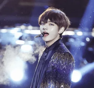 🖤 V kpop, singer, music, bts, idol, korean telegram sticker