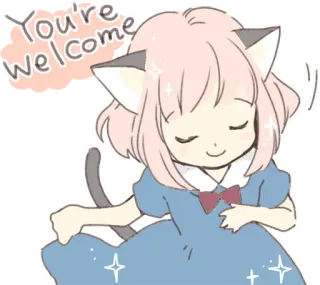 Cat ear girl Necoco :: @line_stickers telegram stickers