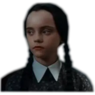 😒 Wednesday Addams The Addams Family Mercredi Addams, Famille Addams, Christina Ricci, Gothique, Sombre, Humour telegram sticker