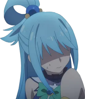 😖 Aqua Konosuba Anime, Manga, Aqua, Konosuba, Karakter, Kawaii telegram sticker