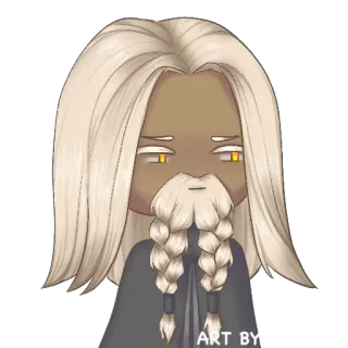 🤨 Art by arte, obra de arte, dibujo, dibujo animado, personaje, artístico telegram sticker