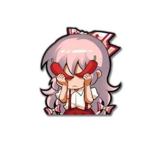 🌶 อนิเมะ, ผู้หญิง, พริก, น่ารัก, การ์ตูน telegram sticker