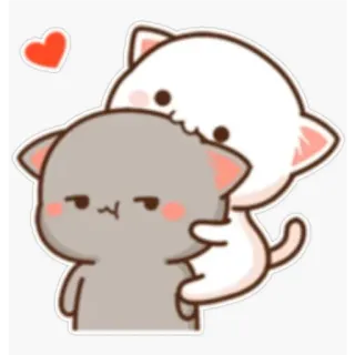 🙂 Katze, süß, Liebe, Sticker, Cartoon, Tier telegram sticker