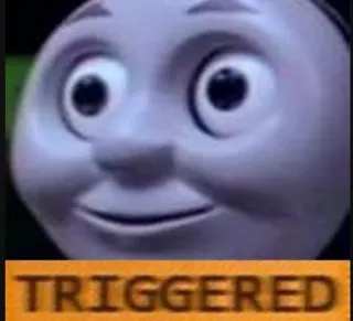 😝 Thomas the Tank Engine Thomas & Friends TRIGGERED telegram sticker