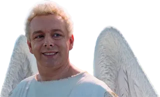 😇 Aziraphale Good Omens angelo, Aziraphale, Good Omens, personaggio telegram sticker