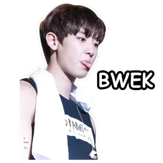 😛 BWEK koreanisch, K-Pop, Idol, lustig, Zunge, Junge, Gesicht telegram sticker