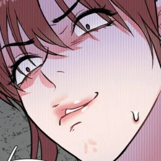 🧶 face, expression, cartoon, anime, manga, woman telegram sticker