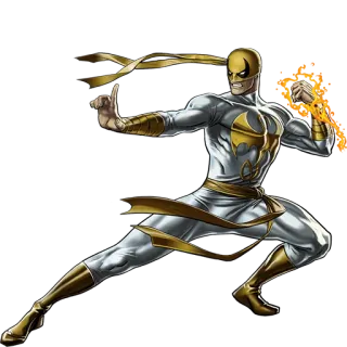 👊 Iron Fist marvel, superhero, martial arts, comic book, defender telegram sticker