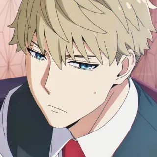 🕵️‍♂️ Loid Forger Spy x Family Anime, Cartoon, Spion, Spy x Family, Loid Forger, Charakter, Blond telegram sticker