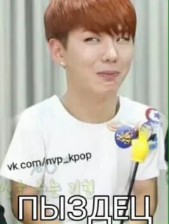 😝 ПЫЗДЕЦ kpop, mem, wyrażenie, zirytowany, rosyjski telegram sticker