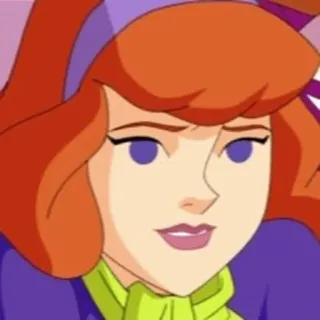 🐶 Daphne Blake Scooby-Doo cartoon, mystery, detective, ginger, woman, scooby-doo telegram sticker