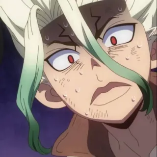 🧪 Senku Ishigami Dr. Stone anime, dr stone, senku, ishigami, science, shocked telegram sticker