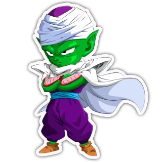 👍 Piccolo Dragon Ball Piccolo, Dragon Ball, Anime, Manga, Cartone animato, Personaggio telegram sticker