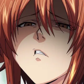 ⚓️ Anime, Rosto, Expressão, Frustração, Raiva telegram sticker