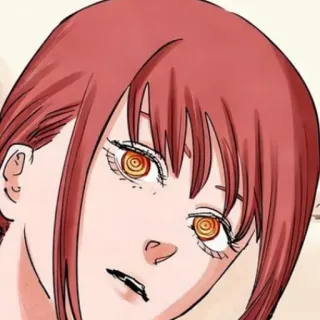 🍒 Makima Chainsaw Man Anime, Manga, Makima, Chainsaw Man, Frau telegram sticker