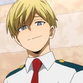 🦔 Neito Monoma My Hero Academia Anime, Personaggio, Uniforme scolastica, Capelli biondi, Neito Monoma, My Hero Academia telegram sticker