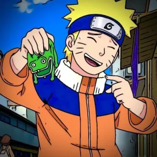 🎌 Naruto Uzumaki Naruto Naruto, anime, manga, frog, cartoon telegram sticker